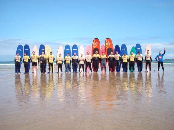 Our surf class on East Strand Beach in Portrush