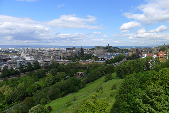 Skyline View of Edinburgh from the castle